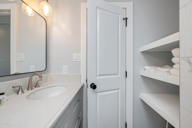 bathroom featuring vanity