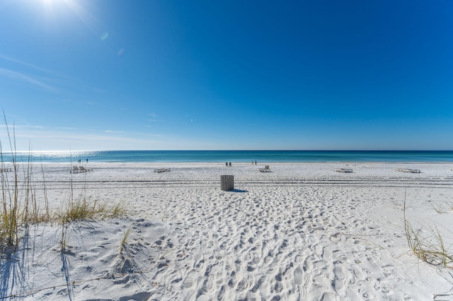 property view of water with a view of the beach