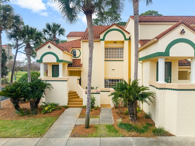 view of mediterranean / spanish house