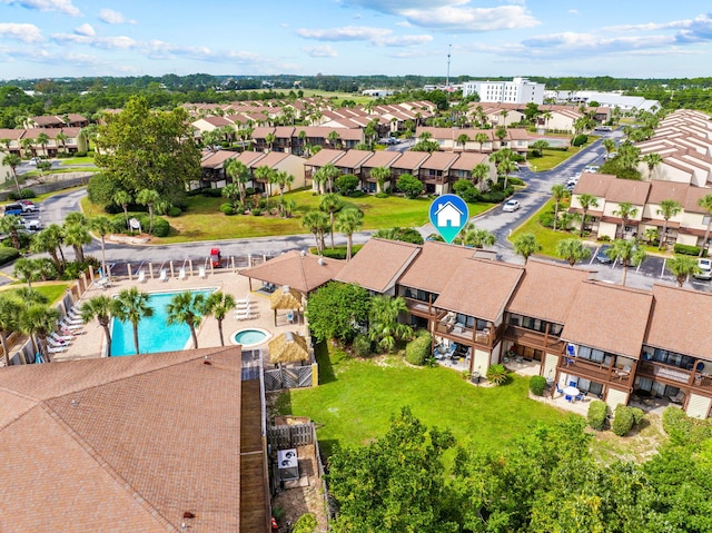 birds eye view of property