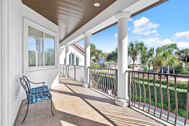 view of balcony