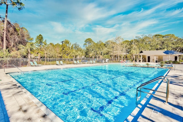 view of pool with a patio area