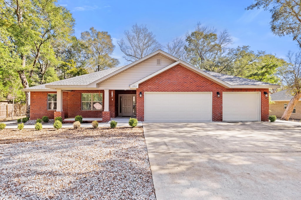 view of front of home featuring a garage