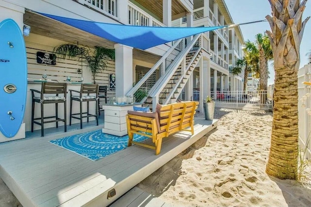 view of patio / terrace featuring an outdoor living space