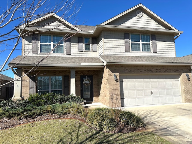 view of front of home featuring a garage