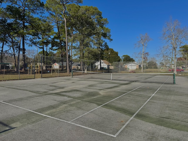 view of sport court