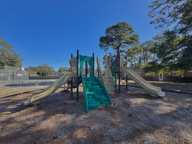 view of jungle gym