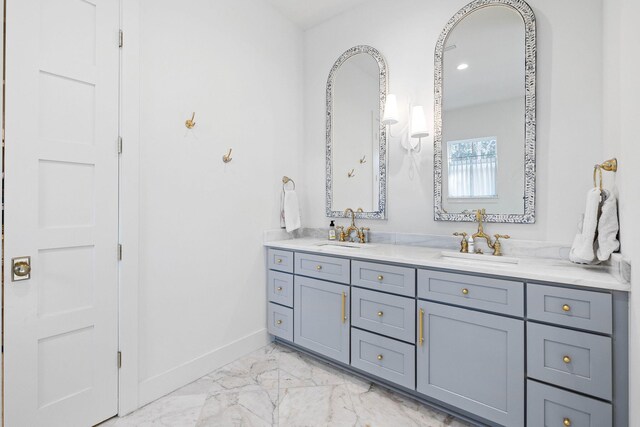 bathroom with vanity