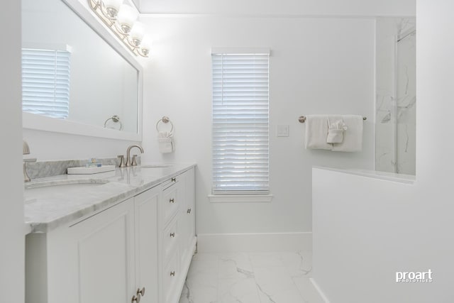 bathroom featuring vanity