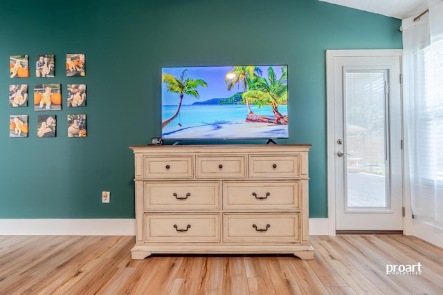 interior space featuring hardwood / wood-style flooring