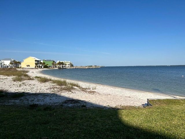 property view of water with a view of the beach