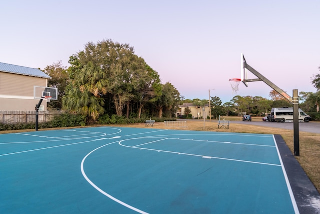 view of sport court