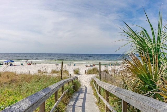 water view with a beach view