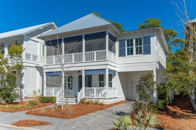 view of front of property with a porch