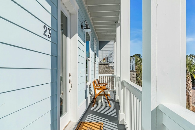 view of balcony