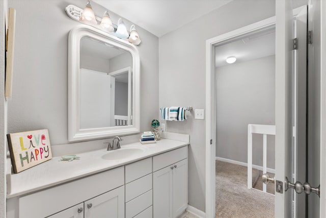 bathroom featuring vanity