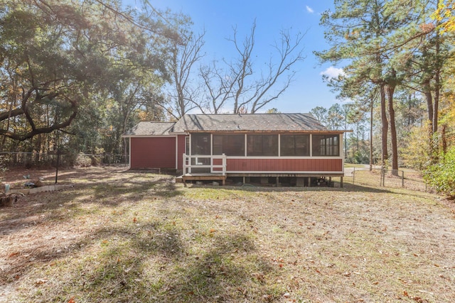 view of rear view of property