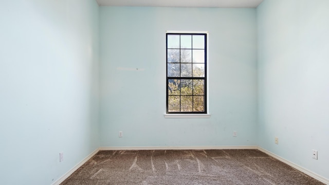 carpeted spare room with plenty of natural light