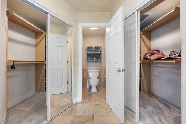 bathroom featuring toilet