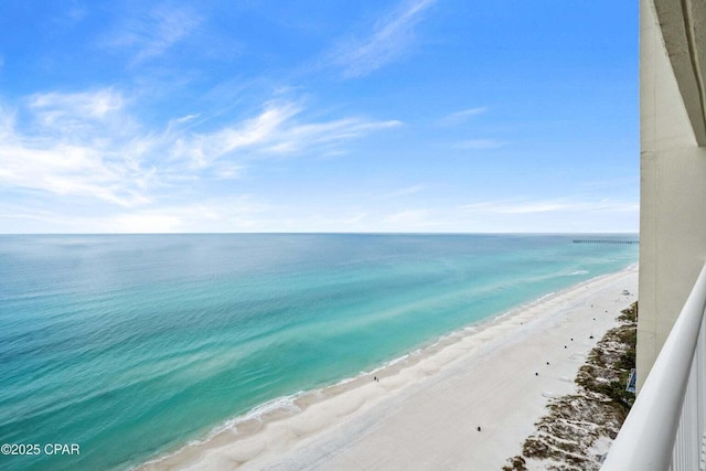 water view featuring a view of the beach