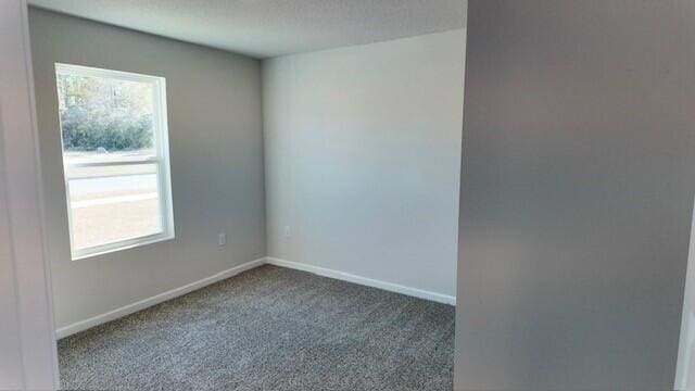 carpeted spare room featuring a healthy amount of sunlight