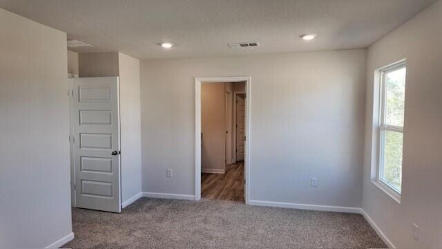 view of carpeted empty room