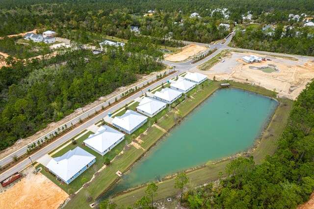 363 Bear Creek Blvd, Freeport, FL 32439 - drone / aerial view with a forest view and a water view