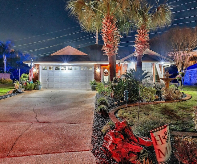 view of front of house featuring a garage