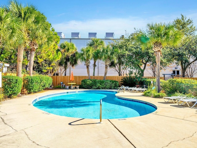 view of pool with a patio