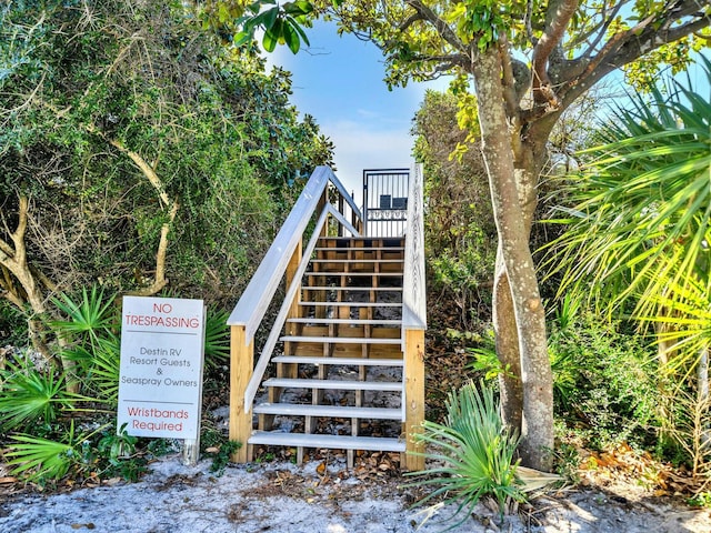 view of staircase