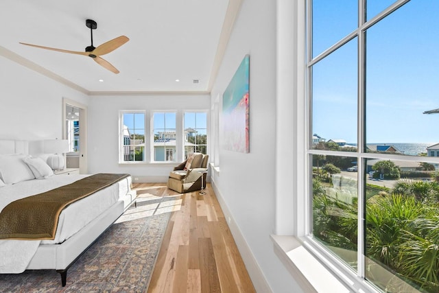 29 Thyme St, Santa Rosa Beach, FL 32459 - bedroom featuring crown molding and light wood-type flooring