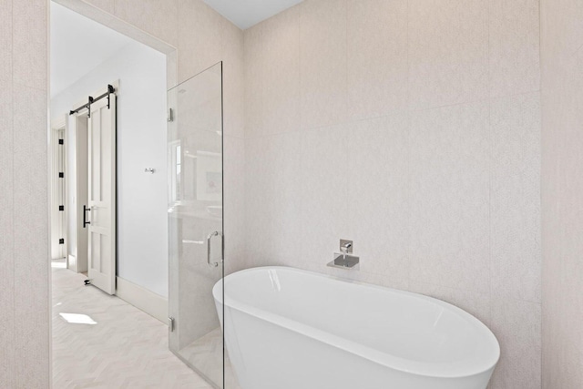 29 Thyme St, Santa Rosa Beach, FL 32459 - full bath featuring a freestanding tub and a shower stall