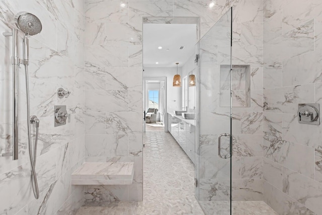 29 Thyme St, Santa Rosa Beach, FL 32459 - full bath with a marble finish shower