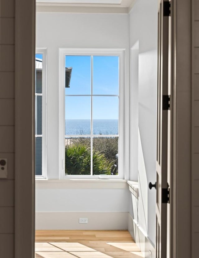 29 Thyme St, Santa Rosa Beach, FL 32459 - bathroom with a water view and wood finished floors
