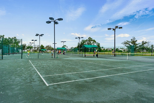 view of tennis court