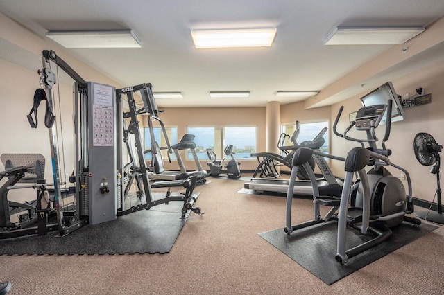 view of exercise room