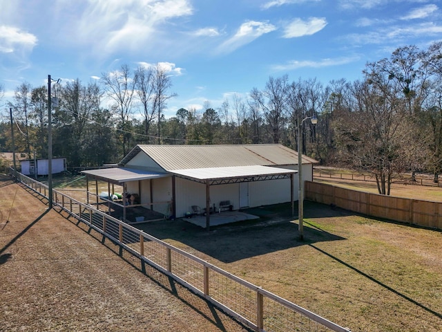 view of stable