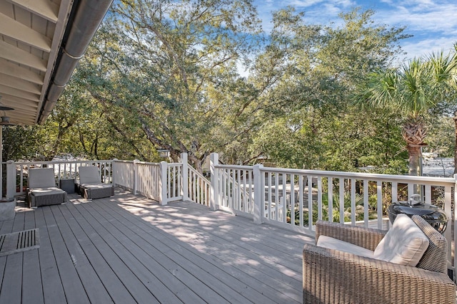 view of wooden terrace