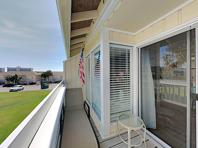 view of balcony