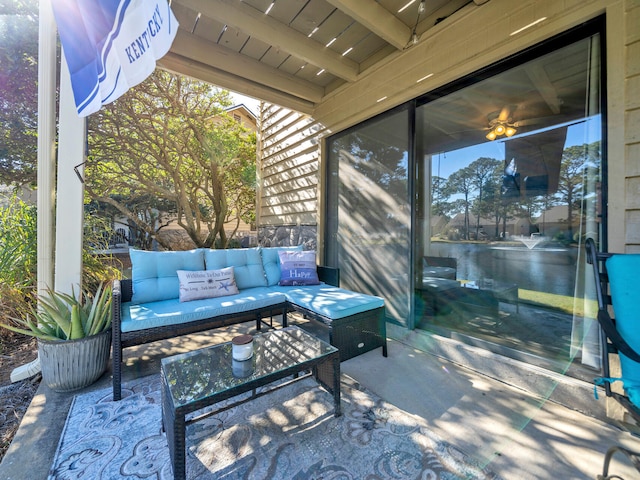 view of patio / terrace with outdoor lounge area