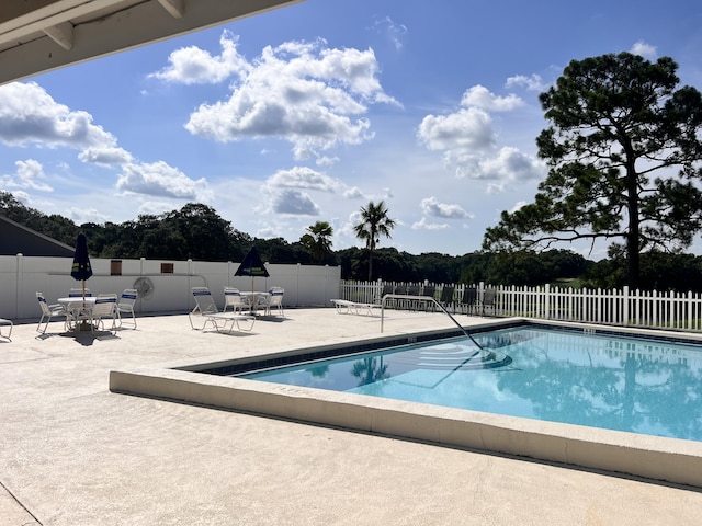 view of pool with a patio area