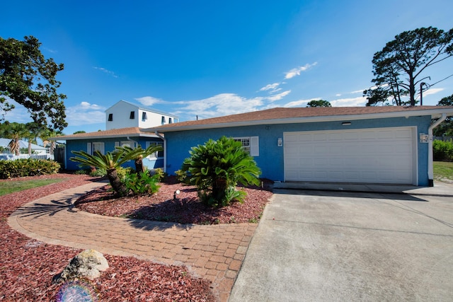 view of front of house featuring a garage