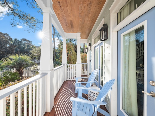 view of balcony