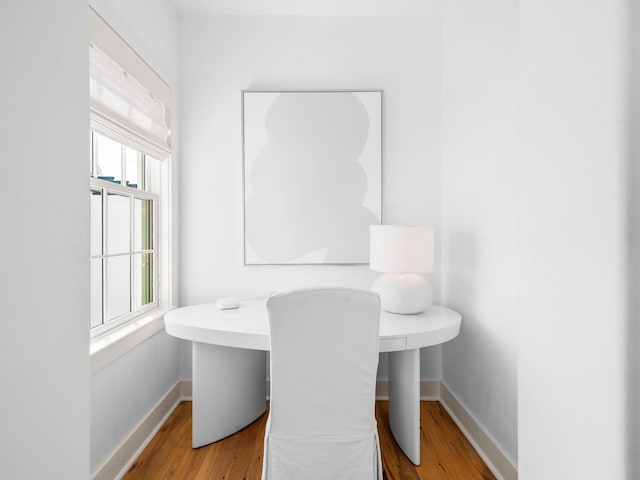 bathroom featuring hardwood / wood-style floors