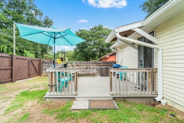 view of deck