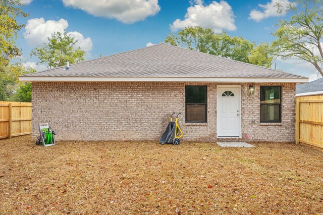 view of back of property