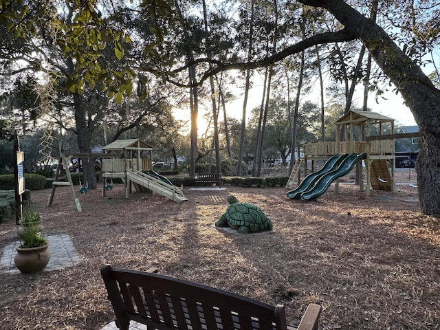 view of jungle gym