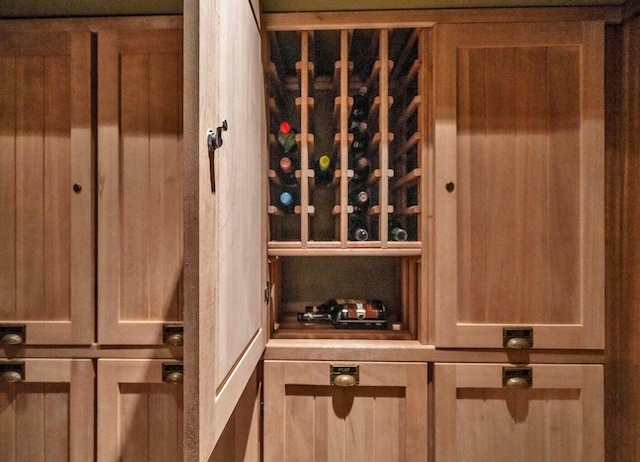 view of wine room