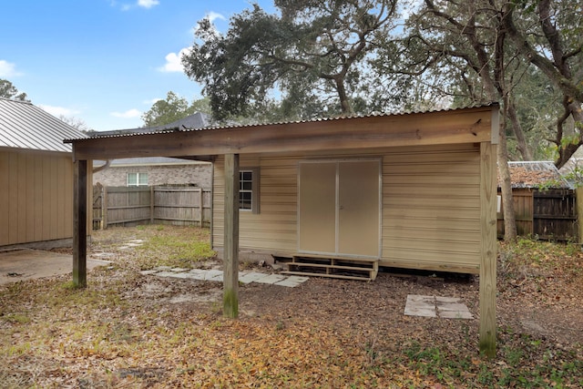 view of outbuilding