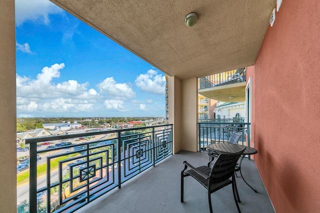 view of balcony